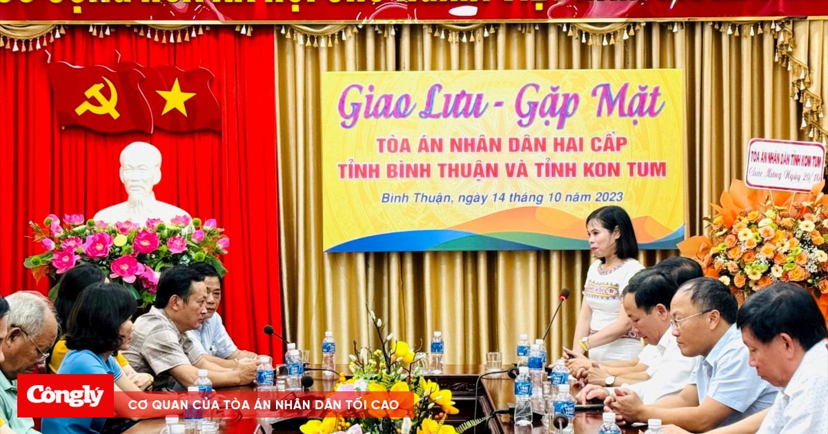 Tand Bình Thuận Và Tand Kon Tum Giao Lưu Trao đổi Kinh Nghiệm