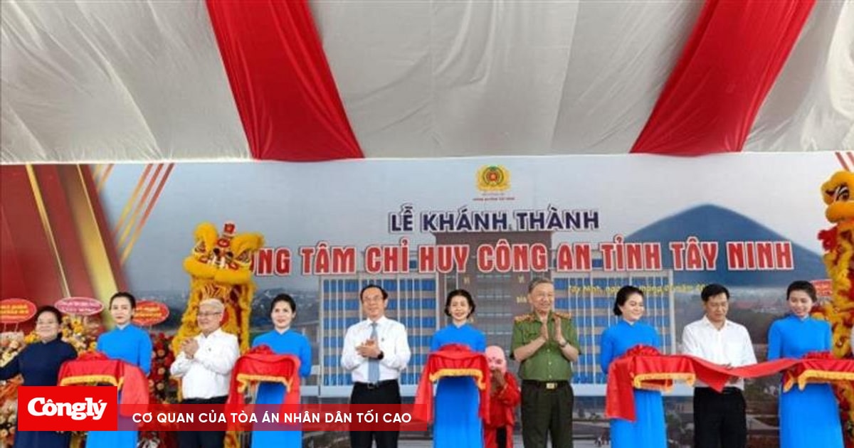 Khánh thành Trung tâm chỉ huy Công an tỉnh Tây Ninh