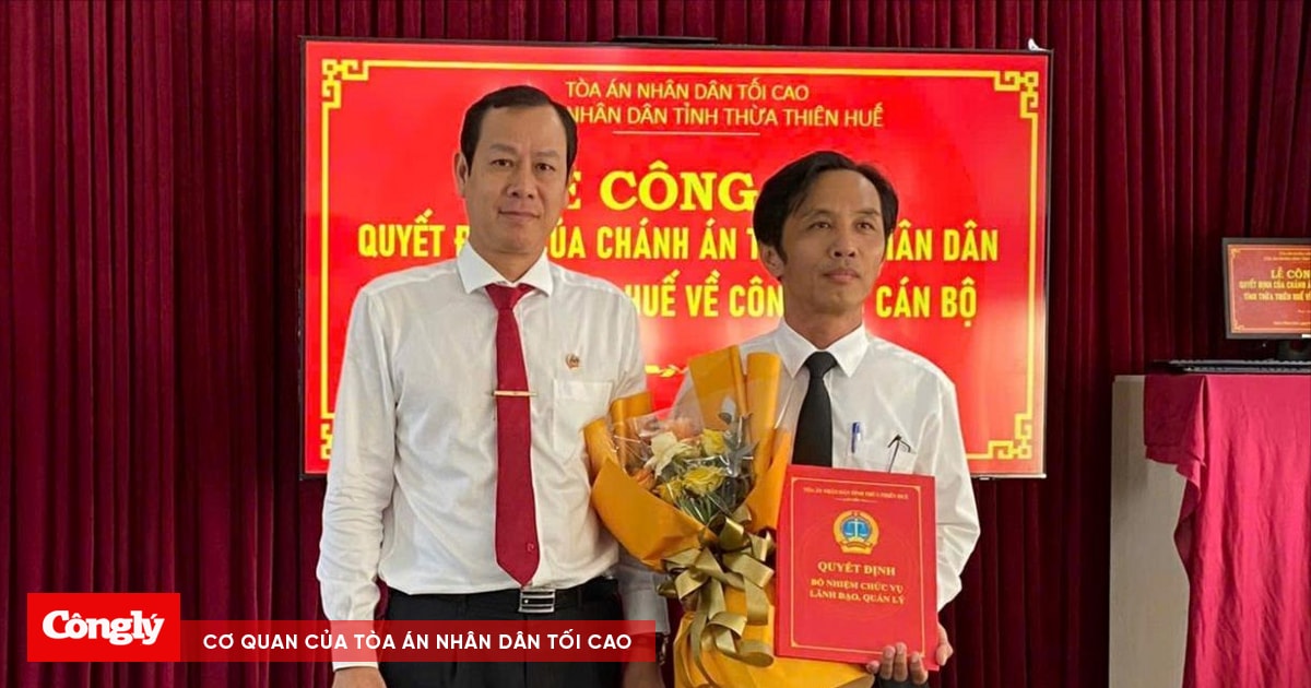 TAND tỉnh Thừa Thiên Huế bổ nhiệm Trưởng phòng Tổ chức cán bộ