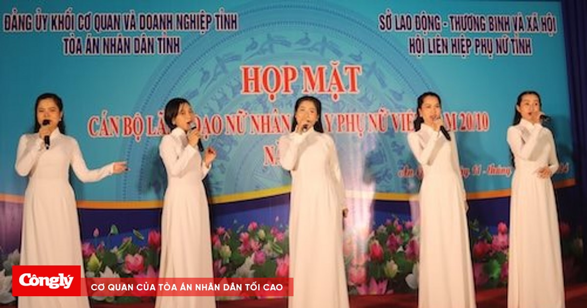 TAND tỉnh An Giang họp mặt kỷ niệm 94 năm Ngày Phụ nữ Việt Nam