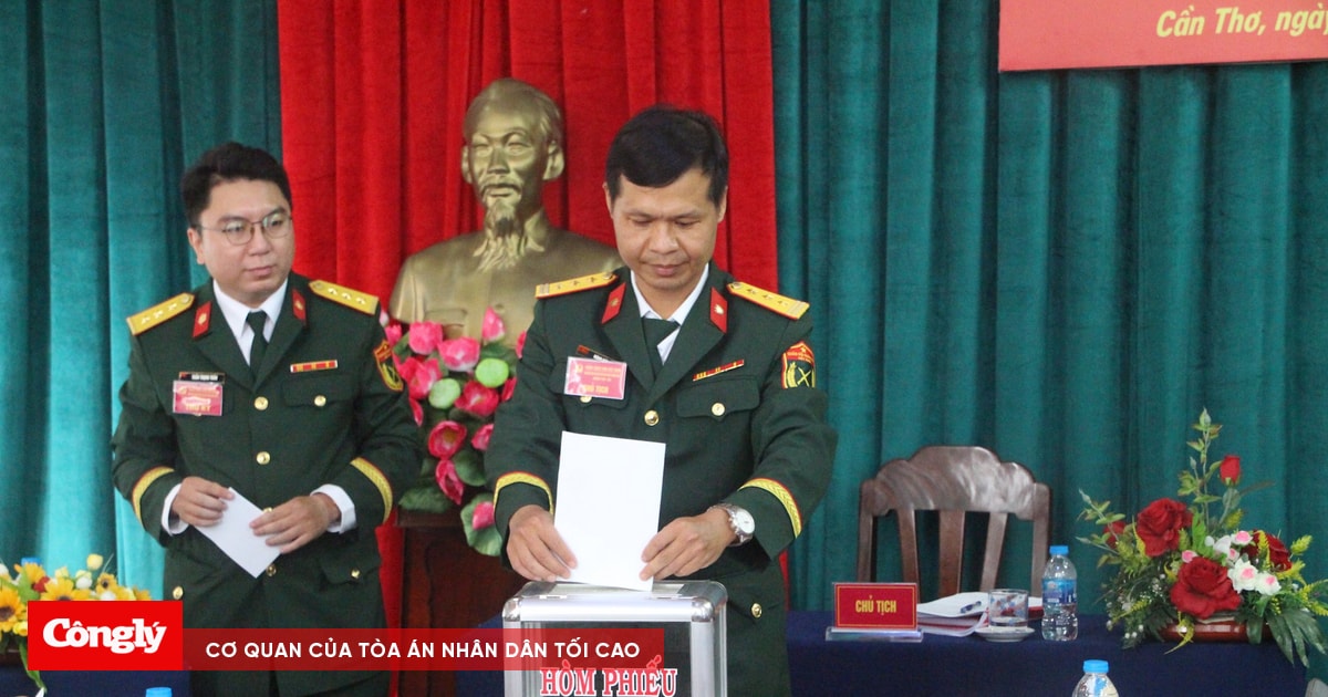 Đại hội Chi bộ Tòa án Quân sự khu vực Quân khu 9