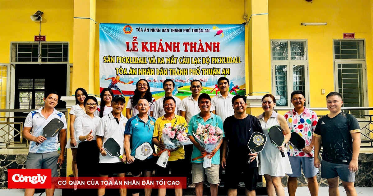 TAND TP. Thuận An khánh thành sân thể thao Pickleball