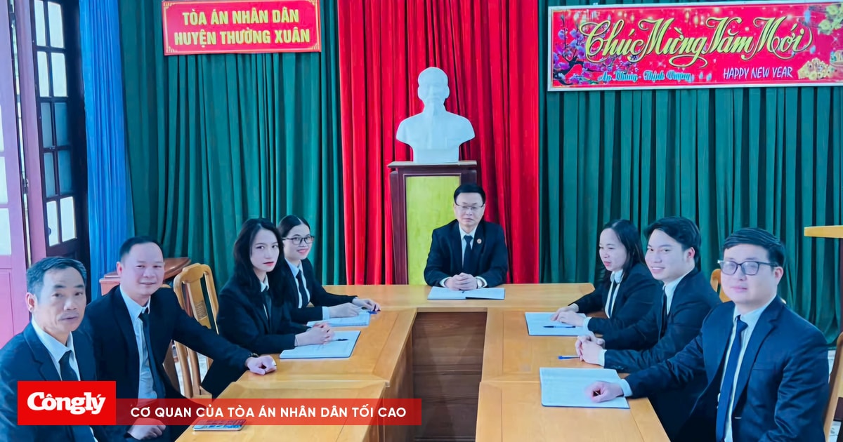 TAND huyện Thường Xuân đẩy mạnh công tác xét xử