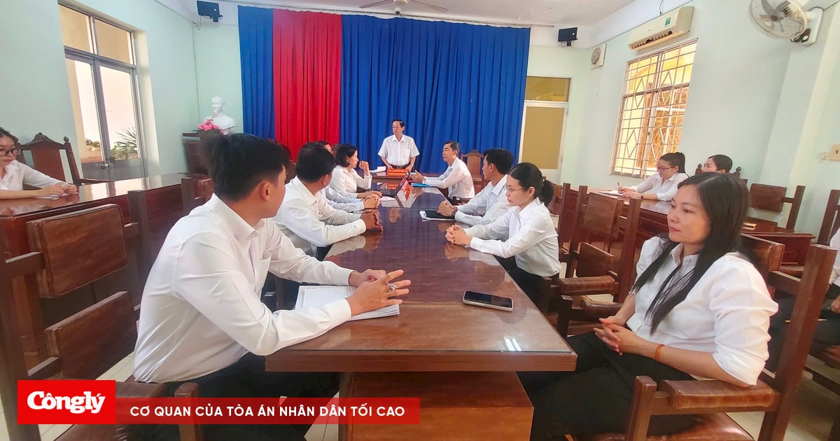 TAND tỉnh An Giang kiểm tra nghiệp vụ đối với TAND cấp huyện