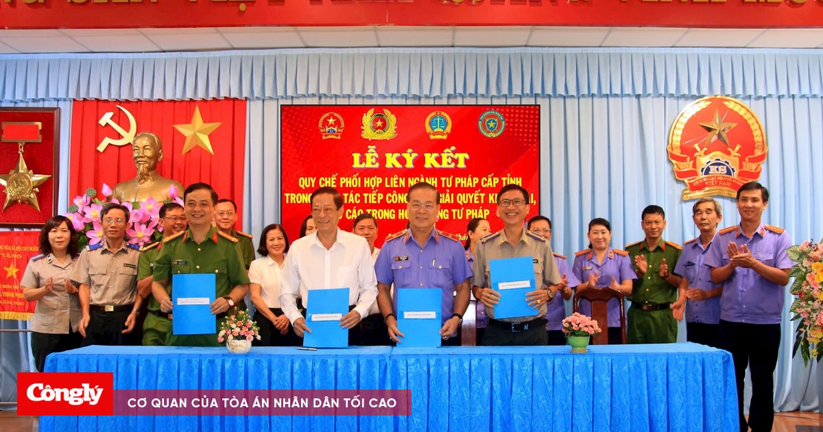 Ký kết quy chế phối hợp liên ngành trong công tác tiếp công dân