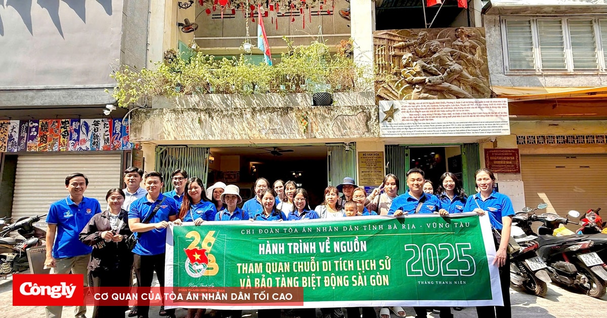 Chi đoàn TAND tỉnh Bà Rịa – Vũng Tàu thăm Bảo tàng Biệt động Sài Gòn