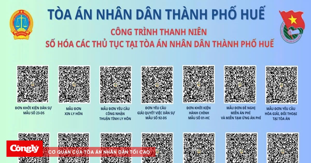 Khánh thành “Bảng QR số hóa các thủ tục tại Tòa án”