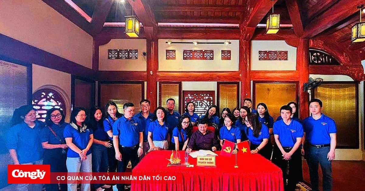 Tuổi trẻ TAND quận Hai Bà Trưng và hành trình về nguồn ý nghĩa