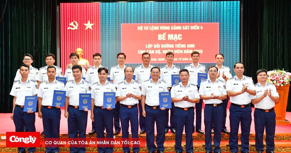 BTL Vùng Cảnh sát biển 4 nâng cao trình độ tiếng Anh cho cán bộ, nhân viên