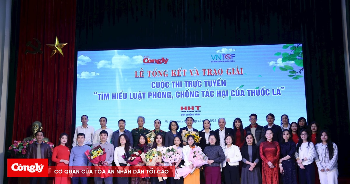 Lễ tổng kết và trao giải Cuộc thi trực tuyến “Tìm hiểu Luật Phòng, chống tác hại của thuốc lá”