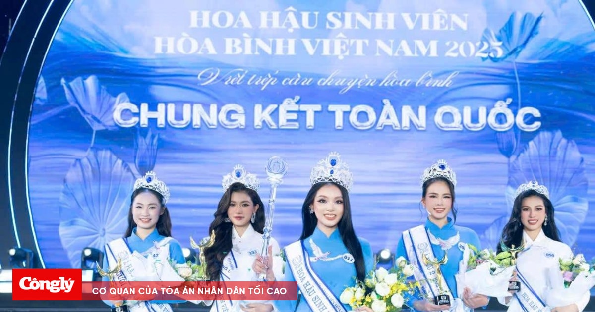Nguyễn Phương Thanh đăng quang Hoa hậu Sinh viên Hòa bình Việt Nam 2025