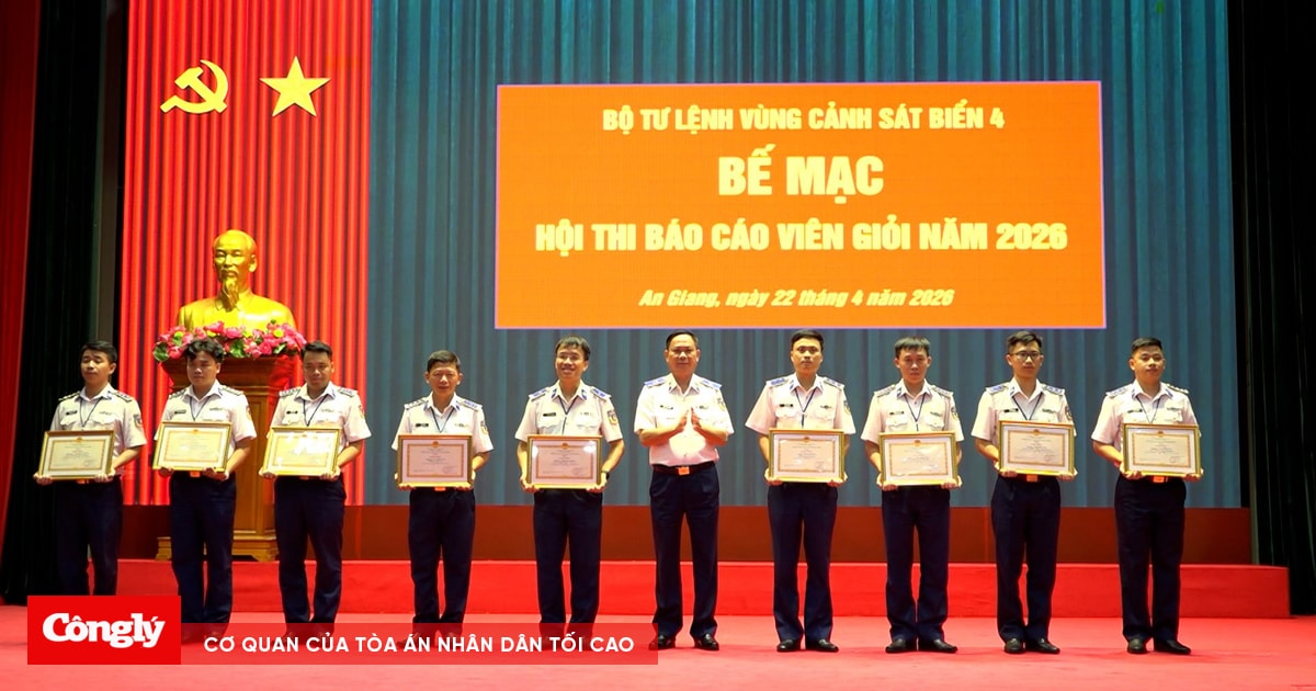 Sôi nổi Hội thi báo cáo viên giỏi tại Bộ Tư lệnh Vùng Cảnh sát biển 4