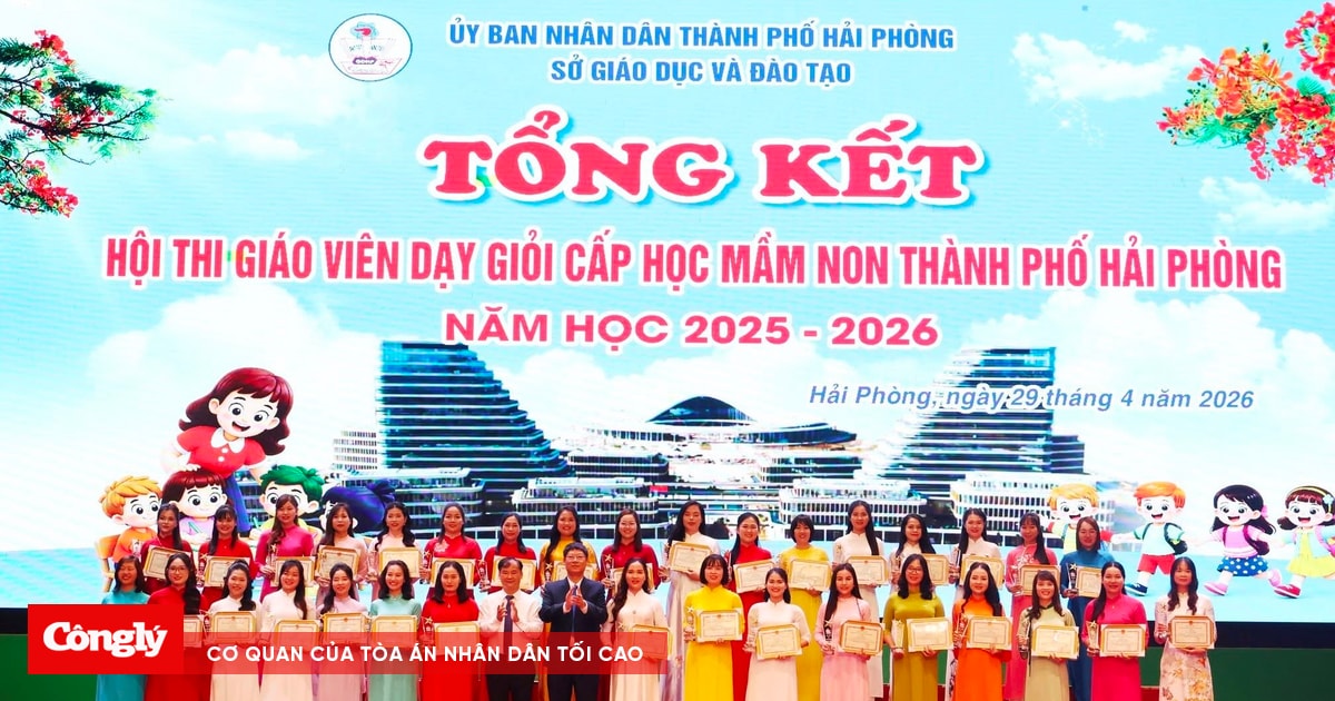 Hải Phòng trao chứng nhận cho 268 giáo viên dạy giỏi mầm non