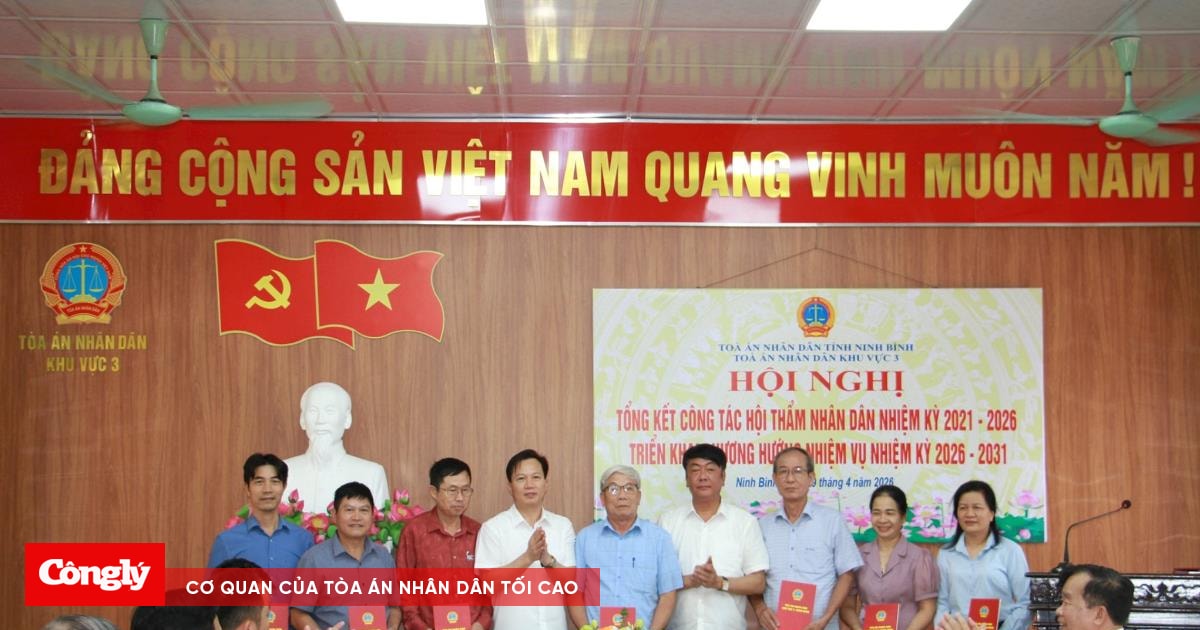 TAND khu vực 3 - Ninh Bình triển khai nhiệm vụ Đoàn Hội thẩm nhân dân nhiệm kỳ 2026 - 2031