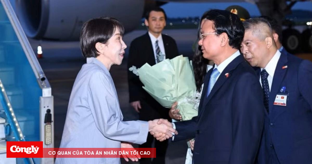 Thủ tướng Nhật Bản Takaichi Sanae đến Hà Nội, bắt đầu thăm chính thức Việt Nam
