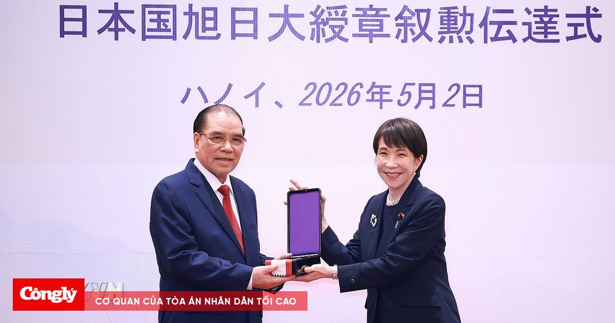 Nhật Bản trao tặng Huân chương Mặt trời mọc cho nguyên lãnh đạo Đảng, Nhà nước Việt Nam