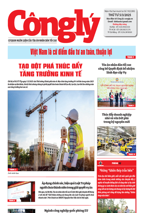 Báo Công lý số 19.2025