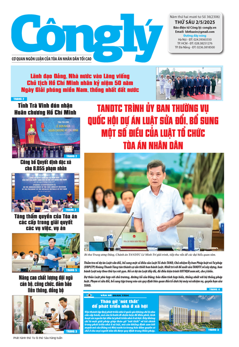Báo Công lý số 36.2025