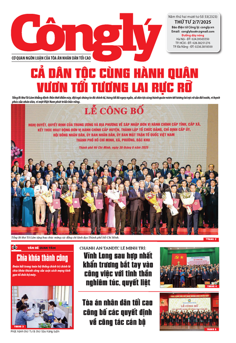 Báo Công lý số 53.2025