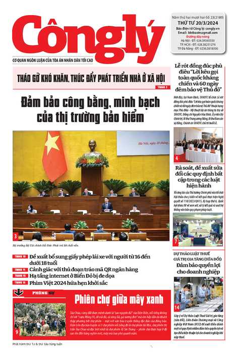 Báo Công lý số 23.2024