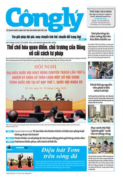 Báo Công lý số 26.2024