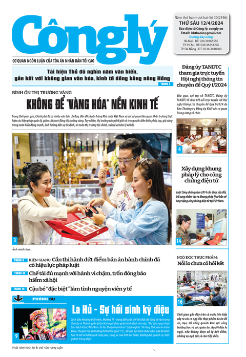 Báo Công lý số 30.2024