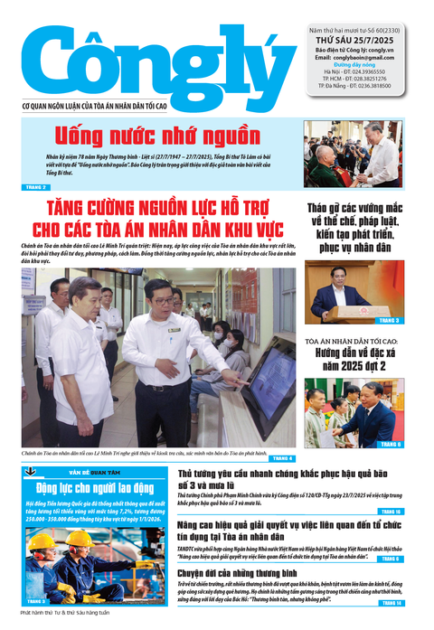 Báo Công lý số 60.2025