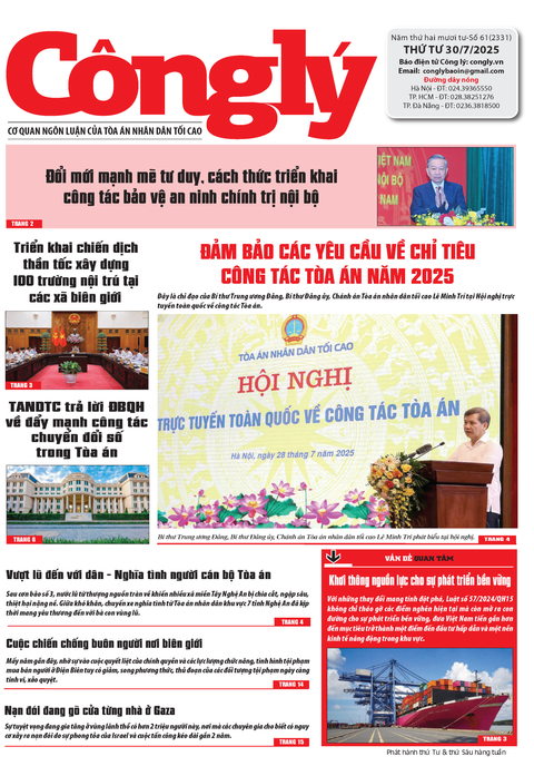 Báo Công lý số 61.2025