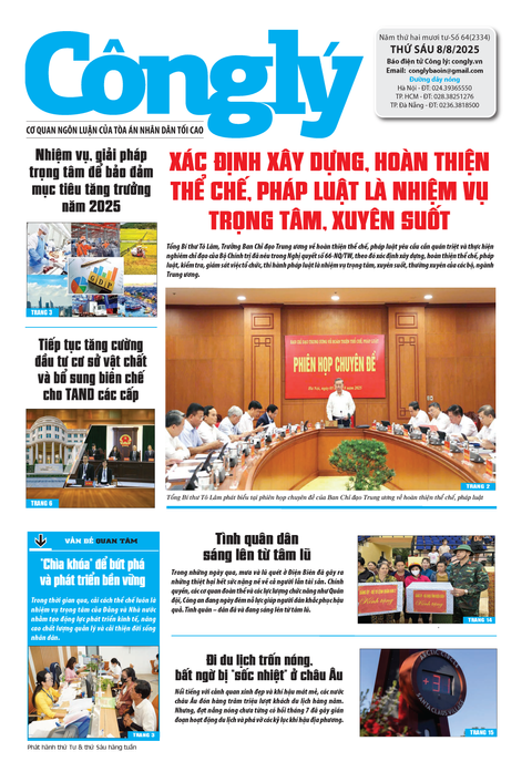 Báo Công lý số 64.2025