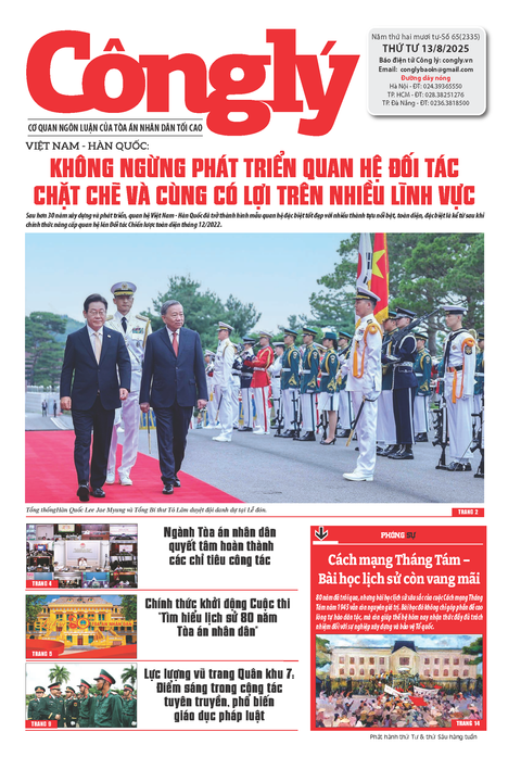 Báo Công lý số 65.2025