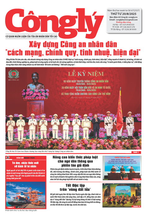 Báo Công lý số 67.2025