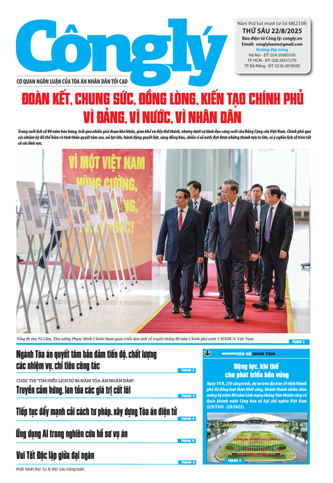 Báo Công lý số 68.2025