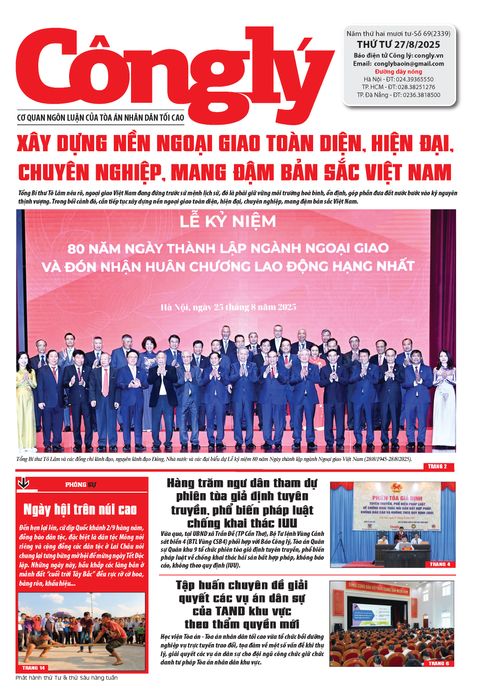 Báo Công lý số 69.2025