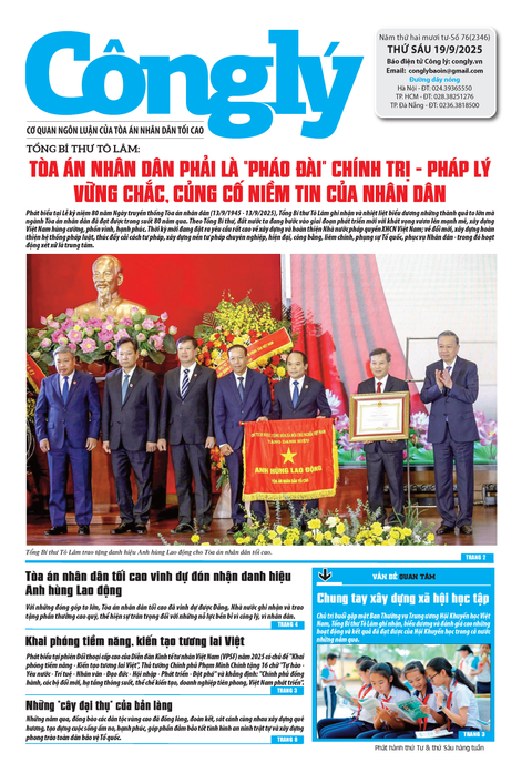 Báo Công lý số 76