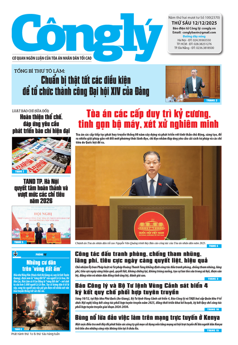 Báo Công lý số 100