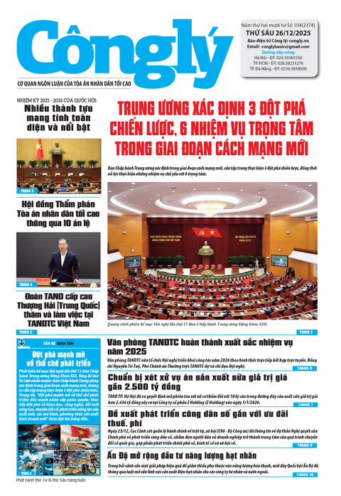 Báo Công lý số 104