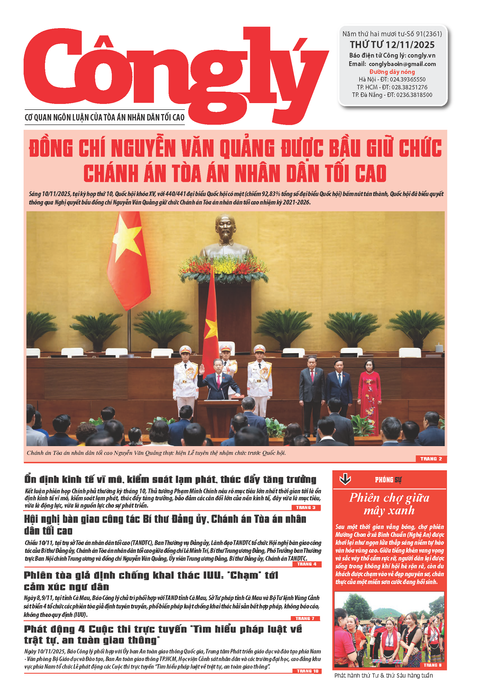 Báo Công lý số 91