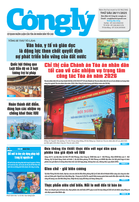 Báo Công lý số 96