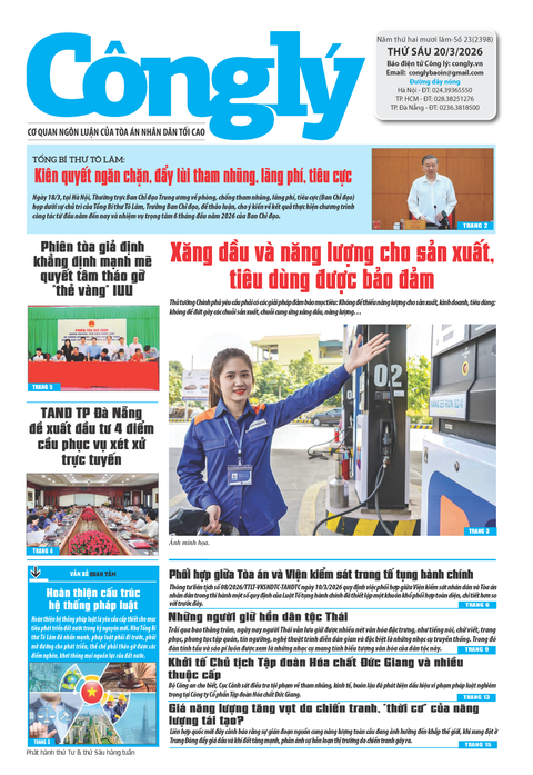 Báo Công lý số 23.2026