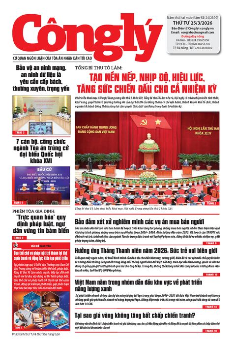 Báo Công lý số 24.2026