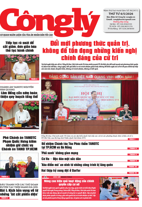 Báo Công lý số 36.2026