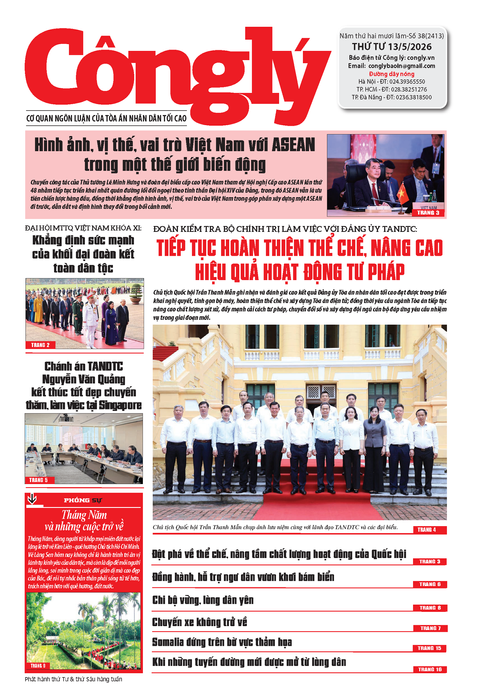 Báo Công lý số 38.2026