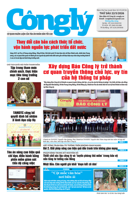 Báo Công lý số 41.2026