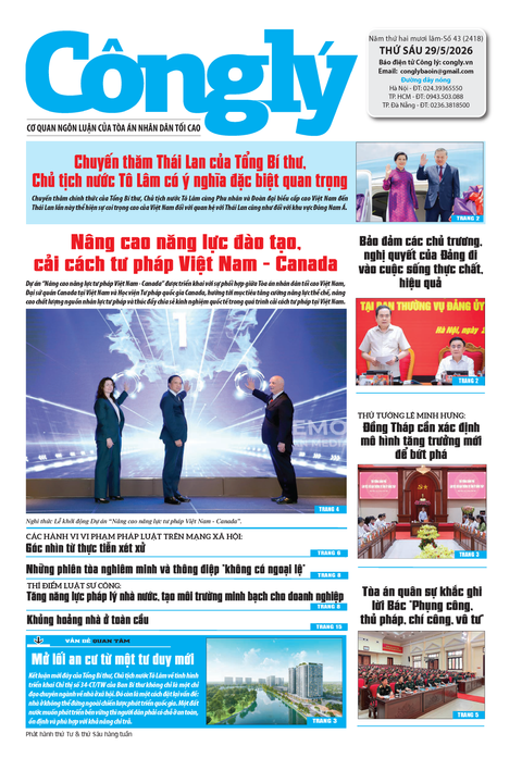 Báo Công lý số 43.2026