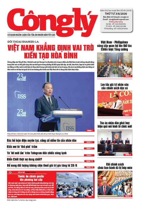 Báo Công lý số 44.2026