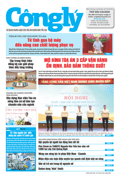 Báo Công lý số 45.2026