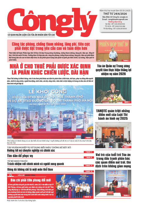Báo Công lý số 50.2026