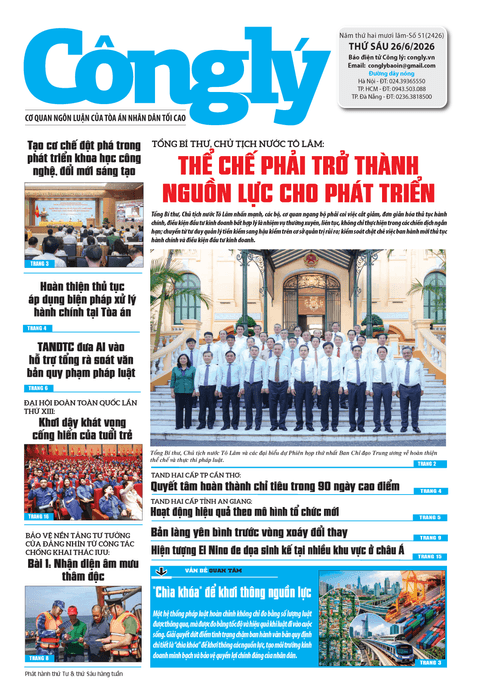 Báo Công lý số 51.2026
