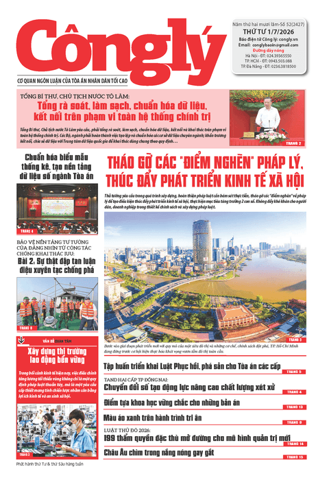 Báo Công lý số 52.2026
