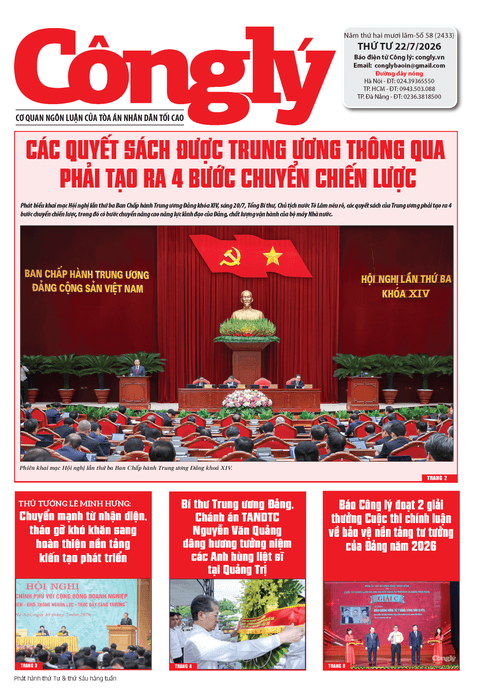 Báo Công lý số 58.2026